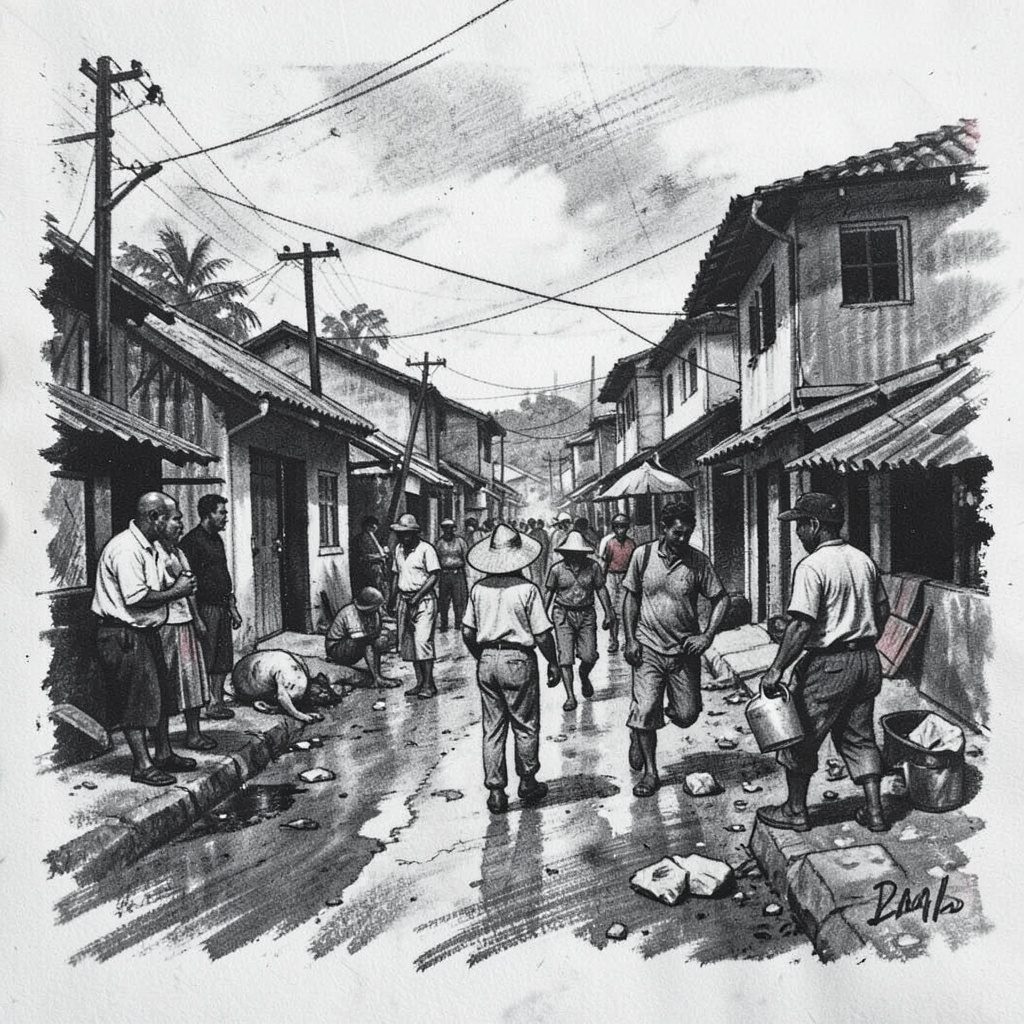Relocation of slum settlers in the Philippines